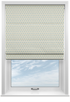 Emily Bond Jaipur, Sky - Twist&Fit Roman Blind